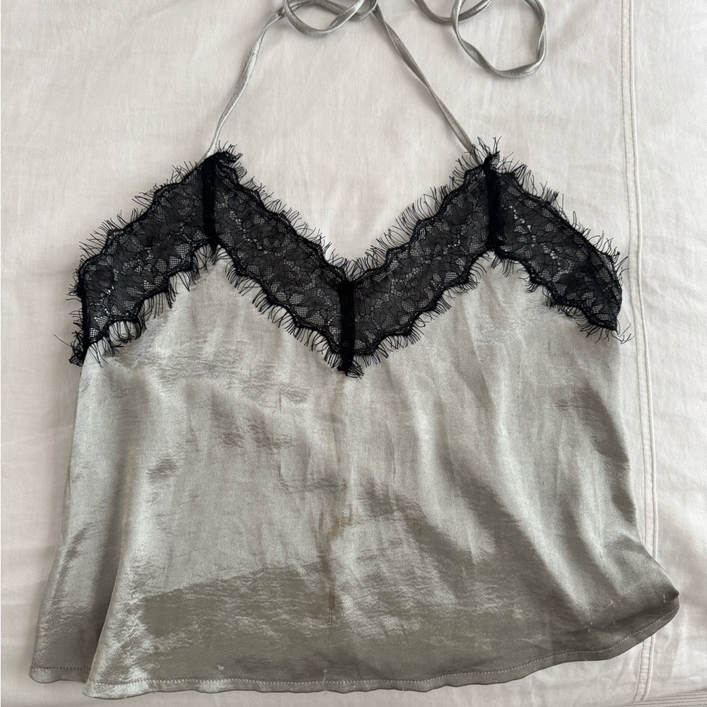 Silky Satin Halter Top Size: 10